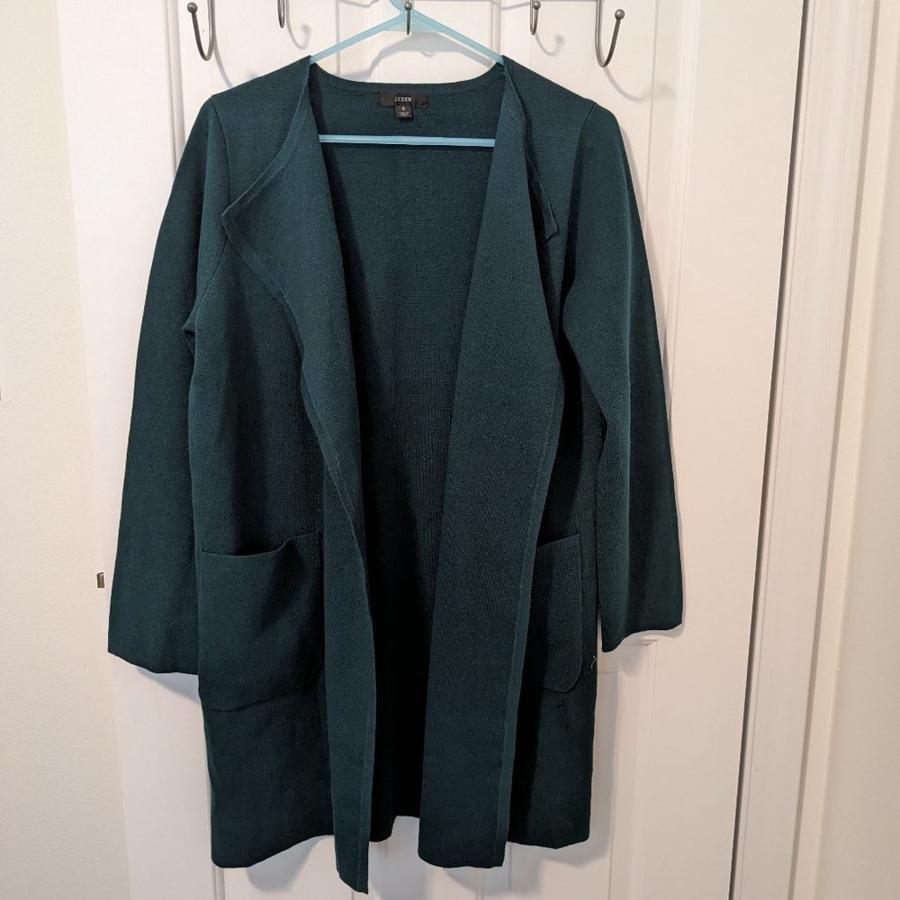 NWOT J.Crew Open Front Sweater Coat Small